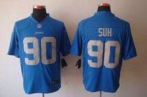Nike Lions -90 Ndamukong Suh Blue Alternate Throwback Stitched NFL Limited Jersey Nike Lions -90 Ndamukong Suh Blue Alternate Throwback Stitched NFL Limited Jersey