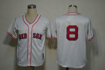 Mitchell And Ness 1967 Boston Red Sox #8 Carl Yastrzemski Cream Stitched Throwback MLB Jersey Mitchell And Ness 1967 Boston Red Sox #8 Carl Yastrzemski Cream Stitched Throwback MLB Jersey