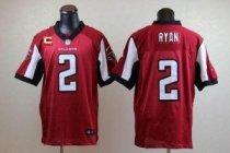 Nike Falcons 2 Matt Ryan Red Team Color With C Patch Stitched NFL Elite Jersey Nike Falcons 2 Matt Ryan Red Team Color With C Patch Stitched NFL Elite Jersey