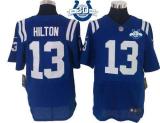 Nike Indianapolis Colts #13 TY Hilton Royal Blue Team Color With 30TH Seasons Patch Men's Stitched N