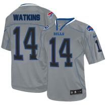 Nike Bills -14 Sammy Watkins Lights Out Grey Men's Stitched NFL Elite Jersey Nike Bills -14 Sammy Watkins Lights Out Grey Men's Stitched NFL Elite Jersey