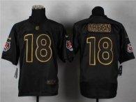 Nike Cincinnati Bengals -18 A J Green Black Gold No Fashion NFL Elite Jersey