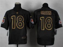 Nike Cincinnati Bengals -18 A J Green Black Gold No Fashion NFL Elite Jersey