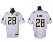 Nike Arizona Cardinals -28 Justin Bethel White 2016 Pro Bowl Men's Stitched NFL Elite Jersey