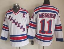 New York Rangers -11 Mark Messier White CCM Throwback Stitched NHL Jersey New York Rangers -11 Mark Messier White CCM Throwback Stitched NHL Jersey