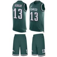 Nike Eagles -13 Nelson Agholor Midnight Green Team Color Stitched NFL Limited Tank Top Suit Jersey