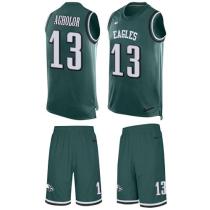 Nike Eagles -13 Nelson Agholor Midnight Green Team Color Stitched NFL Limited Tank Top Suit Jersey