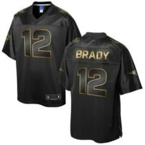 Nike New England Patriots -12 Tom Brady Pro Line Black Gold Collection Stitched NFL Game Jersey Nike New England Patriots -12 Tom Brady Pro Line Black Gold Collection Stitched NFL Game Jersey