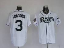 Tampa Bay Rays #3 Evan Longoria Stitched White MLB Jersey Tampa Bay Rays #3 Evan Longoria Stitched White MLB Jersey