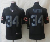 New Nike Chicago Bears 34 Payton Impact Limited Black Jerseys