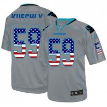 Nike Panthers -59 Luke Kuechly Lights Out Grey Stitched NFL Elite USA Flag Fashion Jersey Nike Panthers -59 Luke Kuechly Lights Out Grey Stitched NFL Elite USA Flag Fashion Jersey