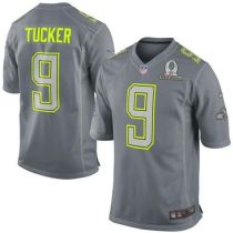 Nike Ravens -9 Justin Tucker Grey Pro Bowl Men's Stitched NFL Elite Team Sanders Jersey Nike Ravens -9 Justin Tucker Grey Pro Bowl Men's Stitched NFL Elite Team Sanders Jersey