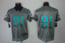 Nike Dolphins -91 Cameron Wake Grey Shadow Stitched NFL Elite Jersey Nike Dolphins -91 Cameron Wake Grey Shadow Stitched NFL Elite Jersey