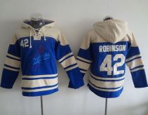 Dodgers -42 Jackie Robinson Blue Sawyer Hooded Sweatshirt MLB Hoodie Dodgers -42 Jackie Robinson Blue Sawyer Hooded Sweatshirt MLB Hoodie