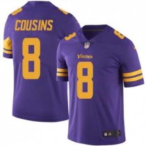 Nike Vikings -8 Kirk Cousins Purple Stitched NFL Limited Rush Jersey Nike Vikings -8 Kirk Cousins Purple Stitched NFL Limited Rush Jersey
