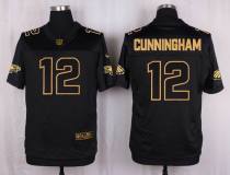 Nike Philadelphia Eagles -12 Randall Cunningham Black Stitched NFL Elite Pro Line Gold Collection Je Nike Philadelphia Eagles -12 Randall Cunningham Black Stitched NFL Elite Pro Line Gold Collection Je