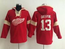 Detroit Red Wings -13 Pavel Datsyuk Red Pullover NHL Hoodie Detroit Red Wings -13 Pavel Datsyuk Red Pullover NHL Hoodie