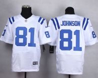 Nike Indianapolis Colts #81 Andre Johnson White Men's Stitched NFL Elite Jersey