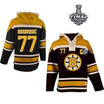 Boston Bruins Stanley Cup Finals Patch -77 Ray Bourque Black Sawyer Hooded Sweatshirt Stitched NHL J Boston Bruins Stanley Cup Finals Patch -77 Ray Bourque Black Sawyer Hooded Sweatshirt Stitched NHL J