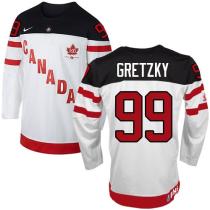 Olympic CA 99 Wayne Gretzky White 100th Anniversary Stitched NHL Jersey Olympic CA 99 Wayne Gretzky White 100th Anniversary Stitched NHL Jersey