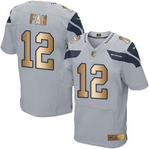 Nike Seahawks -12 Fan Grey Alternate Stitched NFL Elite Gold Jersey Nike Seahawks -12 Fan Grey Alternate Stitched NFL Elite Gold Jersey