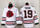 Chicago Blackhawks -19 Jonathan Toews White Red Skull Stitched NHL Jersey
