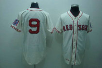 Mitchell and Ness Boston Red Sox #9 Ted Williams Stitched Cream Throwback MLB Jersey Mitchell and Ness Boston Red Sox #9 Ted Williams Stitched Cream Throwback MLB Jersey