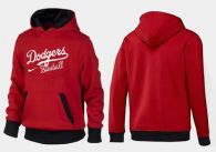 Los Angeles Dodgers Pullover Hoodie Red Black