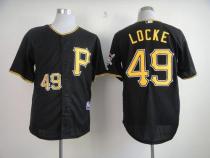 Pittsburgh Pirates #49 Jeff Locke Black Cool Base Stitched MLB Jersey Pittsburgh Pirates #49 Jeff Locke Black Cool Base Stitched MLB Jersey