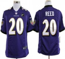 Nike Ravens -20 Ed Reed Purple Team Color With Art Patch Stitched NFL Game Jersey Nike Ravens -20 Ed Reed Purple Team Color With Art Patch Stitched NFL Game Jersey