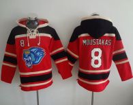 Kansas City Royals -8 Mike Moustakas Red Sawyer Hooded Sweatshirt MLB Hoodie