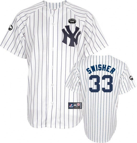 New York Yankees -33 Kelly Johnson White GMS The Boss Stitched MLB Jersey
