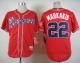 Atlanta Braves #22 Nick Markakis Red Cool Base Stitched MLB Jersey