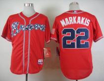 Atlanta Braves #22 Nick Markakis Red Cool Base Stitched MLB Jersey Atlanta Braves #22 Nick Markakis Red Cool Base Stitched MLB Jersey
