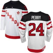 Olympic CA 24 Corey Perry White 100th Anniversary Stitched NHL Jersey Olympic CA 24 Corey Perry White 100th Anniversary Stitched NHL Jersey