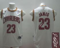 Revolution 30 Autographed Cleveland Cavaliers -23 LeBron James White Home Stitched NBA Jersey Revolution 30 Autographed Cleveland Cavaliers -23 LeBron James White Home Stitched NBA Jersey