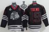 Chicago Blackhawks -19 Jonathan Toews Black Ice 2015 Stanley Cup Stitched NHL Jersey