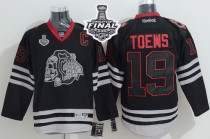 Chicago Blackhawks -19 Jonathan Toews Black Ice 2015 Stanley Cup Stitched NHL Jersey