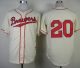 Milwaukee Brewers -20 Jonathan Lucroy Cream 1948 Turn Back The Clock Stitched MLB Jersey