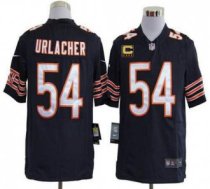Nike Bears -54 Brian Urlacher Navy Blue Team Color With C Patch Stitched NFL Game Jersey Nike Bears -54 Brian Urlacher Navy Blue Team Color With C Patch Stitched NFL Game Jersey