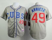 Chicago Cubs -49 Jake Arrieta Grey Alternate Road Cool Base Stitched MLB Jersey Chicago Cubs -49 Jake Arrieta Grey Alternate Road Cool Base Stitched MLB Jersey