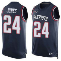 Nike Patriots -24 Cyrus Jones Navy Blue Team Color Stitched NFL Limited Tank Top Jersey Nike Patriots -24 Cyrus Jones Navy Blue Team Color Stitched NFL Limited Tank Top Jersey