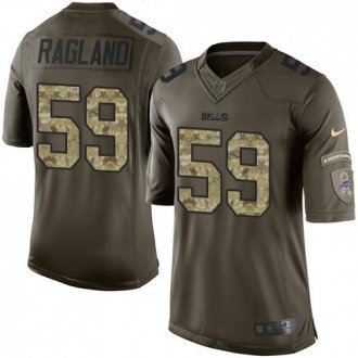 Nike Bills -59 Reggie Ragland Green Stitched NFL Limited Salute To Service Jersey