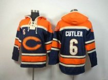 Chicago Bears -6 Jay Cutler Orange-Blue Sawyer Hooded Sweatshirt Stitched Jersey Chicago Bears -6 Jay Cutler Orange-Blue Sawyer Hooded Sweatshirt Stitched Jersey