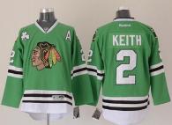 Chicago Blackhawks -2 Duncan Keith Green Stitched NHL Jersey