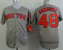 Boston Red Sox #48 Pablo Sandoval Grey Cool Base Stitched MLB Jersey Boston Red Sox #48 Pablo Sandoval Grey Cool Base Stitched MLB Jersey