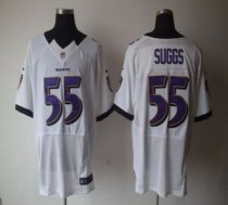 Nike Ravens -55 Terrell Suggs White Stitched NFL Elite Jersey Nike Ravens -55 Terrell Suggs White Stitched NFL Elite Jersey