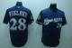 Milwaukee Brewers -28 Prince Fielder Stitched Blue Cool Base MLB Jersey
