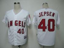 Los Angeles Angels of Anaheim -40 Kevin Jepsen White Cool Base Stitched MLB Jersey Los Angeles Angels of Anaheim -40 Kevin Jepsen White Cool Base Stitched MLB Jersey