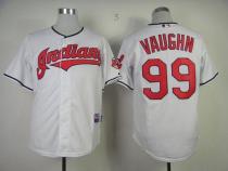 Cleveland Indians -99 Rick Wild Thing Vaughn Stitched White MLB Jersey Cleveland Indians -99 Rick Wild Thing Vaughn Stitched White MLB Jersey